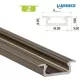 Led profil led szalagokhoz Beépíthető bronz 1 méteres alumínium