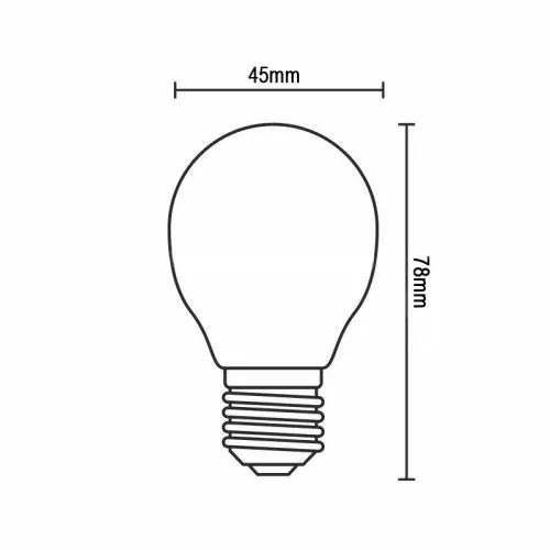 DESIGN LED IZZÓ FILAMENT 4W-G45/E14/3000K