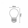 DESIGN LED IZZÓ FILAMENT 6W-G45/E27/4000K