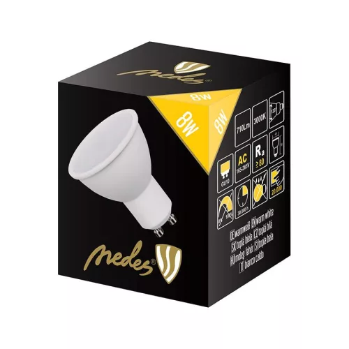 LED IZZÓ 8W-GU10/SMD/3000K