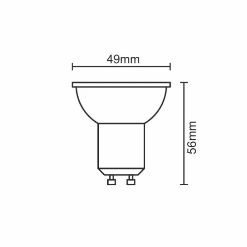 LED IZZÓ 8W-GU10/SMD/3000K
