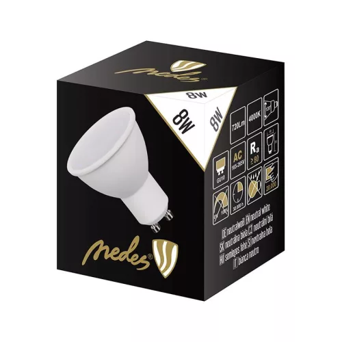 LED IZZÓ 8W-GU10/SMD/4000K