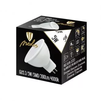 LED IZZÓ 5W-GU5,3/MR16/SMD/4000K
