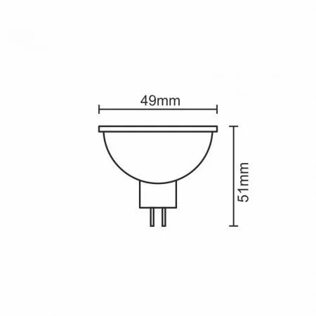 LED IZZÓ 5W-GU5,3/MR16/SMD/4000K