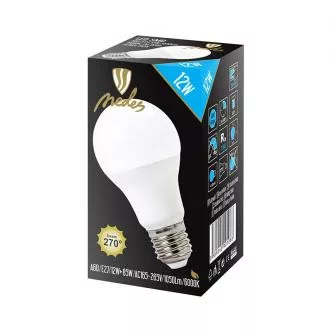 LED IZZÓ 12W-A60/E27/SMD/6500K