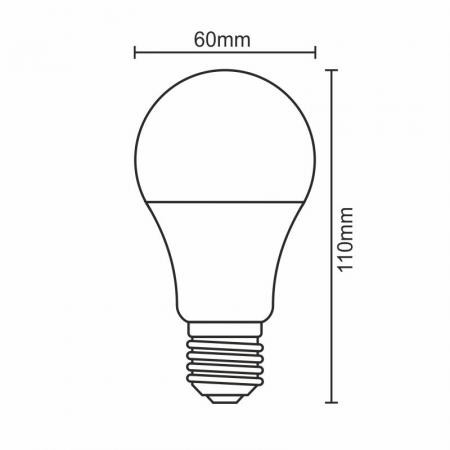 LED IZZÓ 12W-A60/E27/SMD/3000K