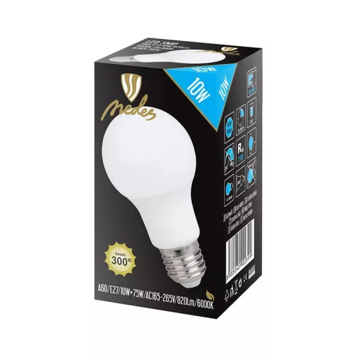 LED IZZÓ 9W-A60/E27/SMD/6500K