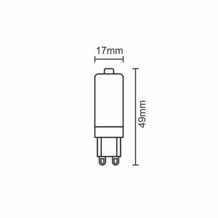 LED IZZÓ 4W-G9/SMD/2800K DIMMELHETŐ