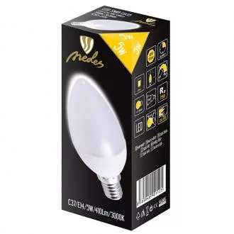 LED IZZÓ 5W-C37/E14/SMD/3000K
