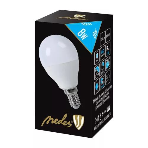 LED IZZÓ 8W-G45/E14/SMD/6500K