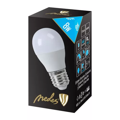 LED IZZÓ 8W-G45/E27/SMD/6500K