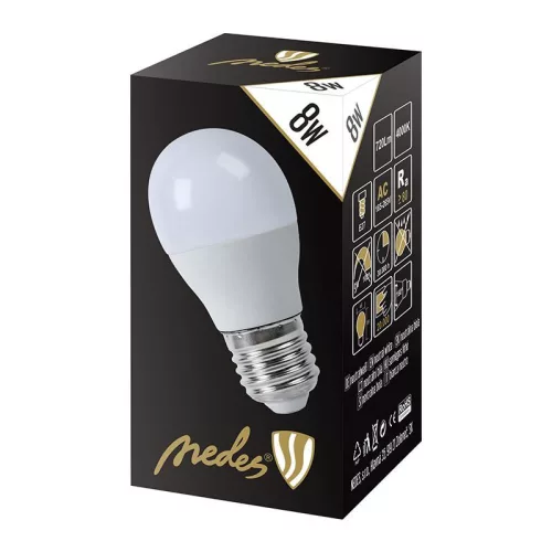 LED IZZÓ 8W-G45/E27/SMD/4000K