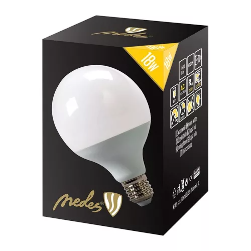 LED IZZÓ 18W-G95/E27/SMD/3000K