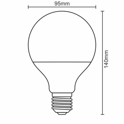 LED IZZÓ 18W-G95/E27/SMD/3000K