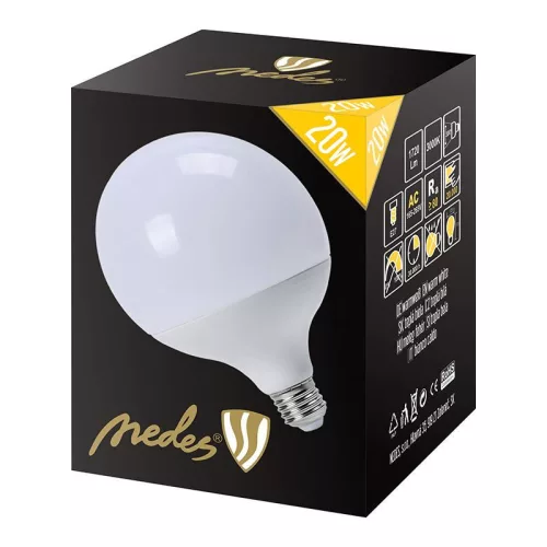 LED IZZÓ 20W-G125/E27/SMD/3000K