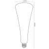DESIGN LED IZZÓ FILAMENT SHAPE KÉK 5W-T110/E27/1800K