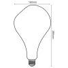 DESIGN LED IZZÓ FILAMENT BUMPED SMOKE 4W-ET160/E27/2000K