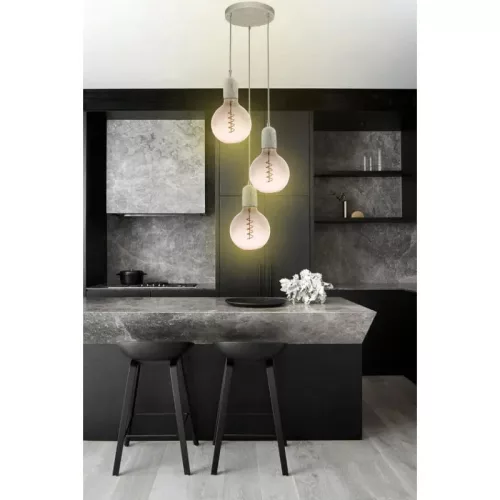 DESIGN LED IZZÓ FILAMENT SPIRÁL SZÜRKE/RÓZSASZÍN 4W-G125/E27/2000K