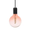 DESIGN LED IZZÓ FILAMENT SPIRÁL RÓZSASZÍN/ÁTLÁTSZÓ 4W-G125/E27/2000K